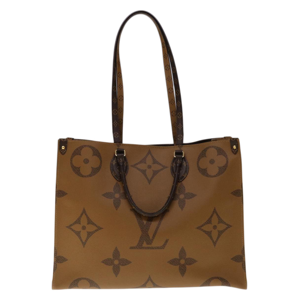 LOUIS VUITTON Monogram Reverse Giant On The Go GM Tote Bag M45320 Auth 65248SA - 0