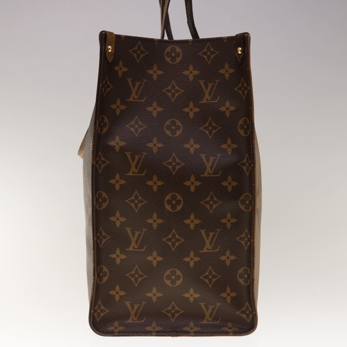 LOUIS VUITTON Monogram Reverse Giant On The Go GM Tote Bag M45320 Auth 65248SA