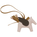 HERMES Rodeo PM Charm Leather Brown Pink Auth 65249SA-1