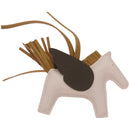 HERMES Rodeo PM Charm Leather Brown Pink Auth 65249SA-13