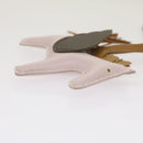 HERMES Rodeo PM Charm Leather Brown Pink Auth 65249SA-3