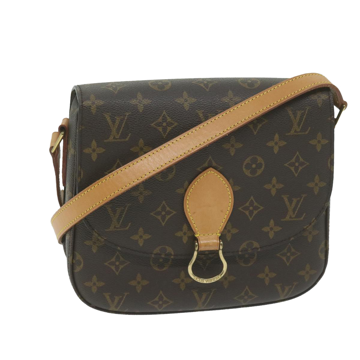 LOUIS VUITTON Monogram Saint Cloud GM Shoulder Bag M51242 LV Auth 65254A