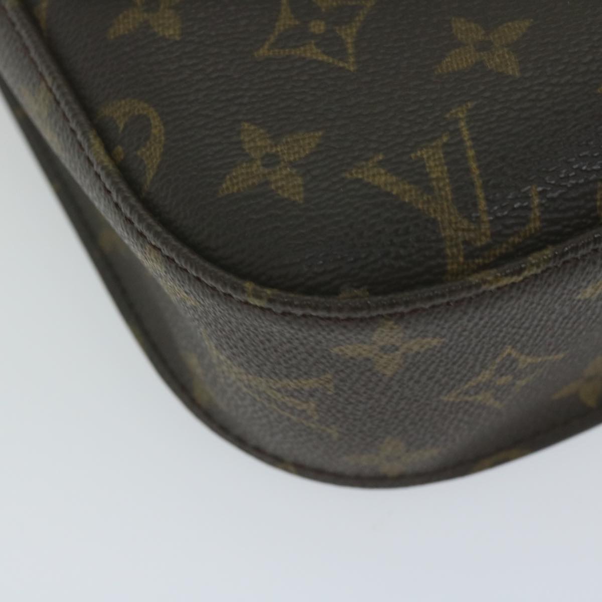 LOUIS VUITTON Monogram Saint Cloud GM Shoulder Bag M51242 LV Auth 65254A