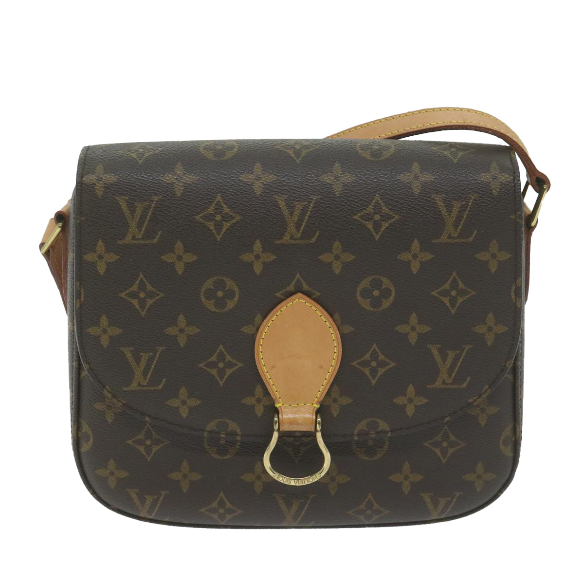 LOUIS VUITTON Monogram Saint Cloud GM Shoulder Bag M51242 LV Auth 65254A