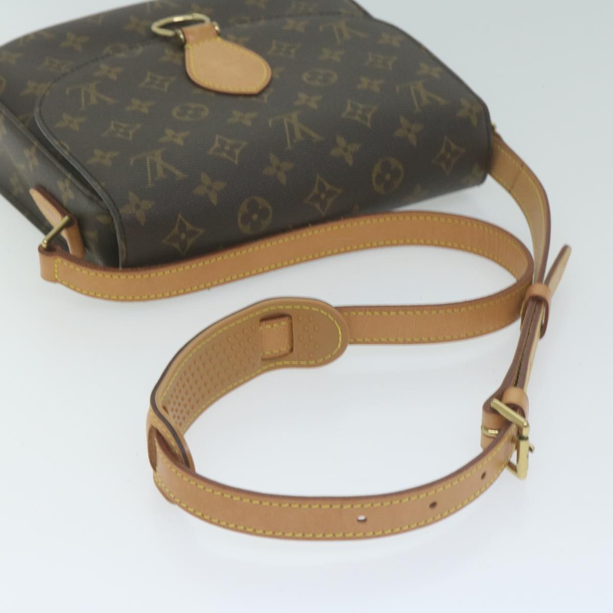 LOUIS VUITTON Monogram Saint Cloud GM Shoulder Bag M51242 LV Auth 65254A