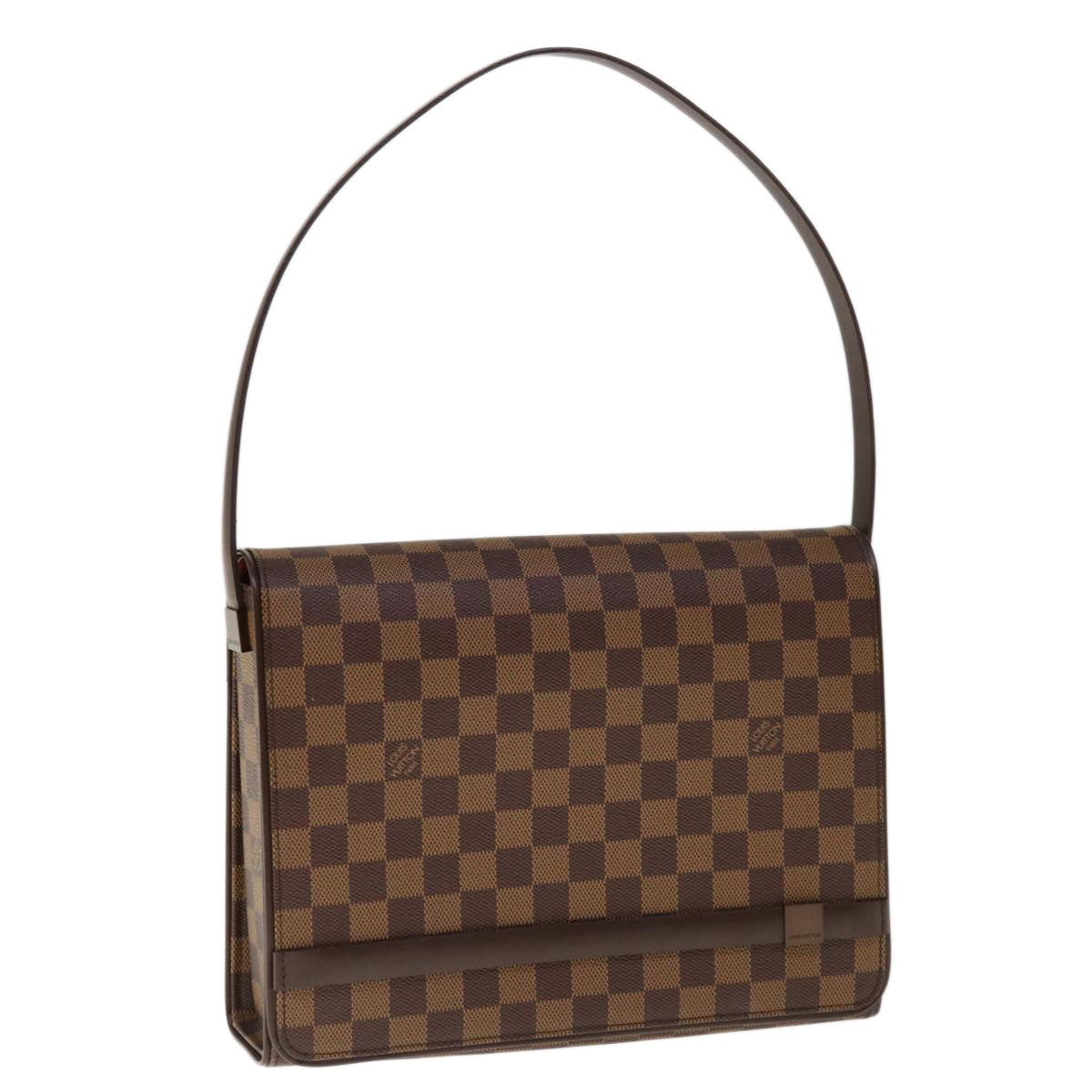 LOUIS VUITTON Damier Ebene Tribeca Carre Shoulder Bag N51161 LV Auth 65258A