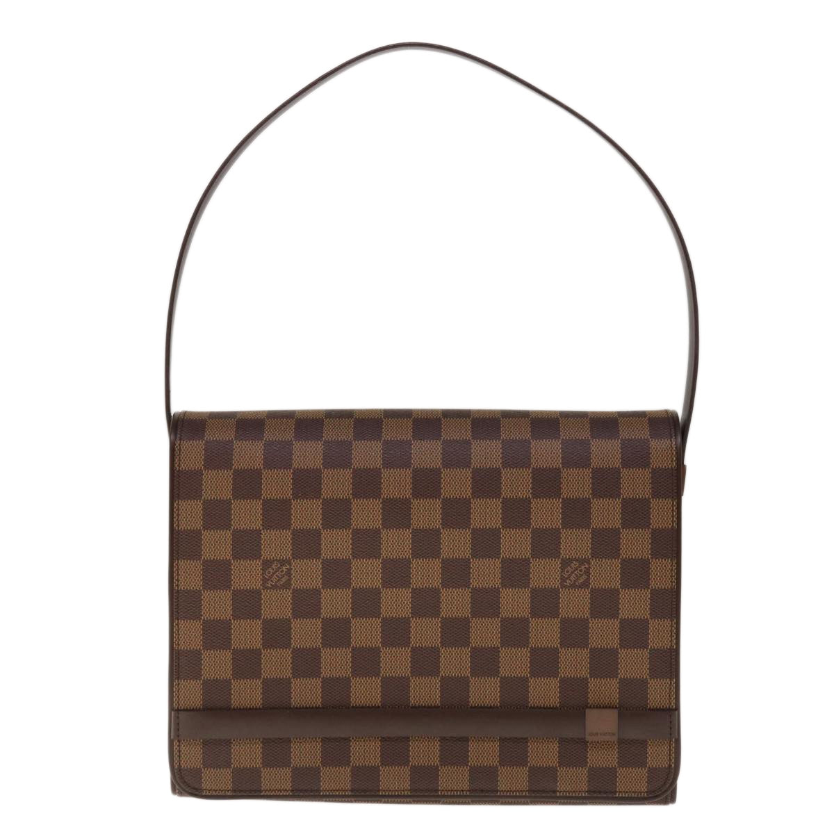 LOUIS VUITTON Damier Ebene Tribeca Carre Shoulder Bag N51161 LV Auth 65258A