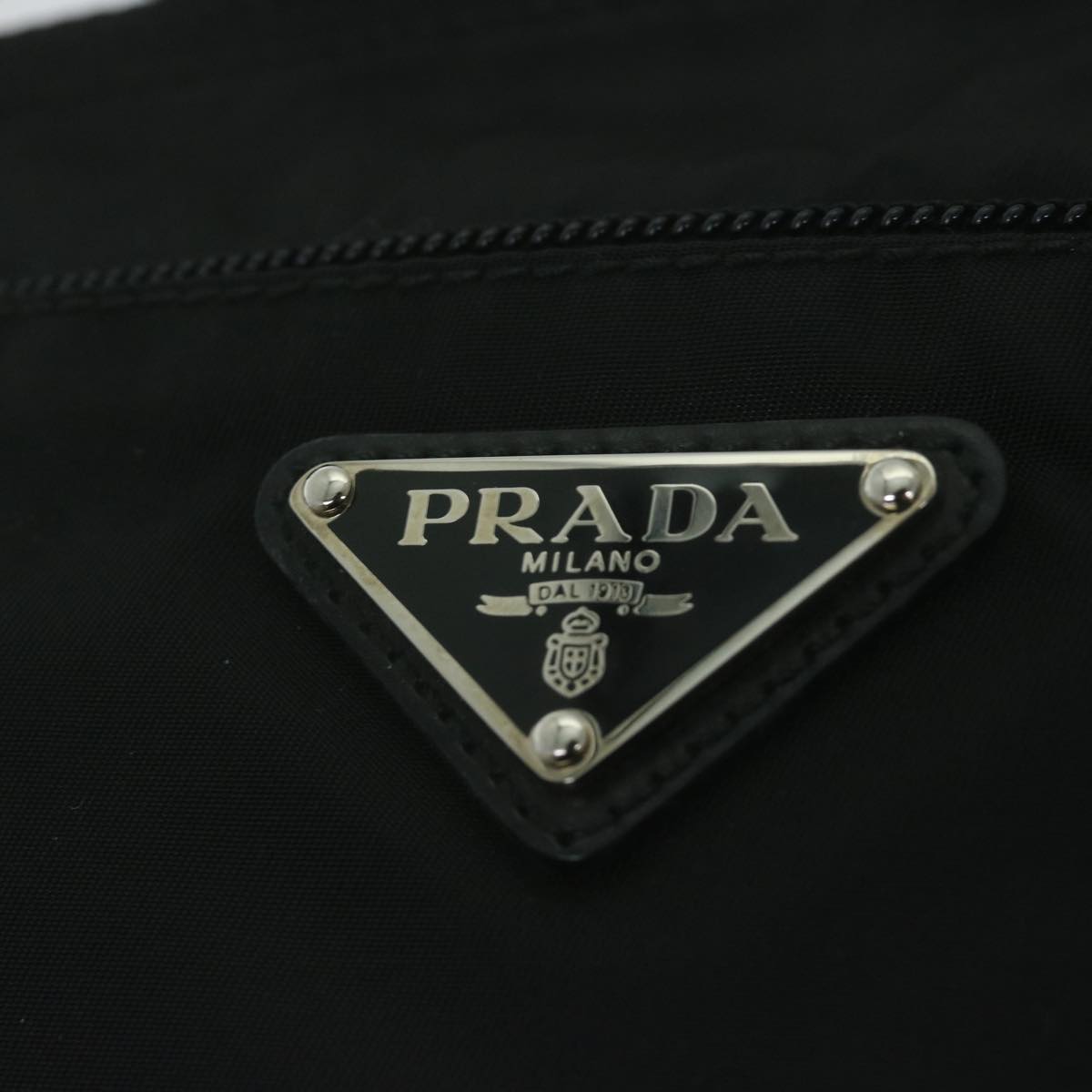 PRADA Shoulder Bag Nylon Black Auth 65298