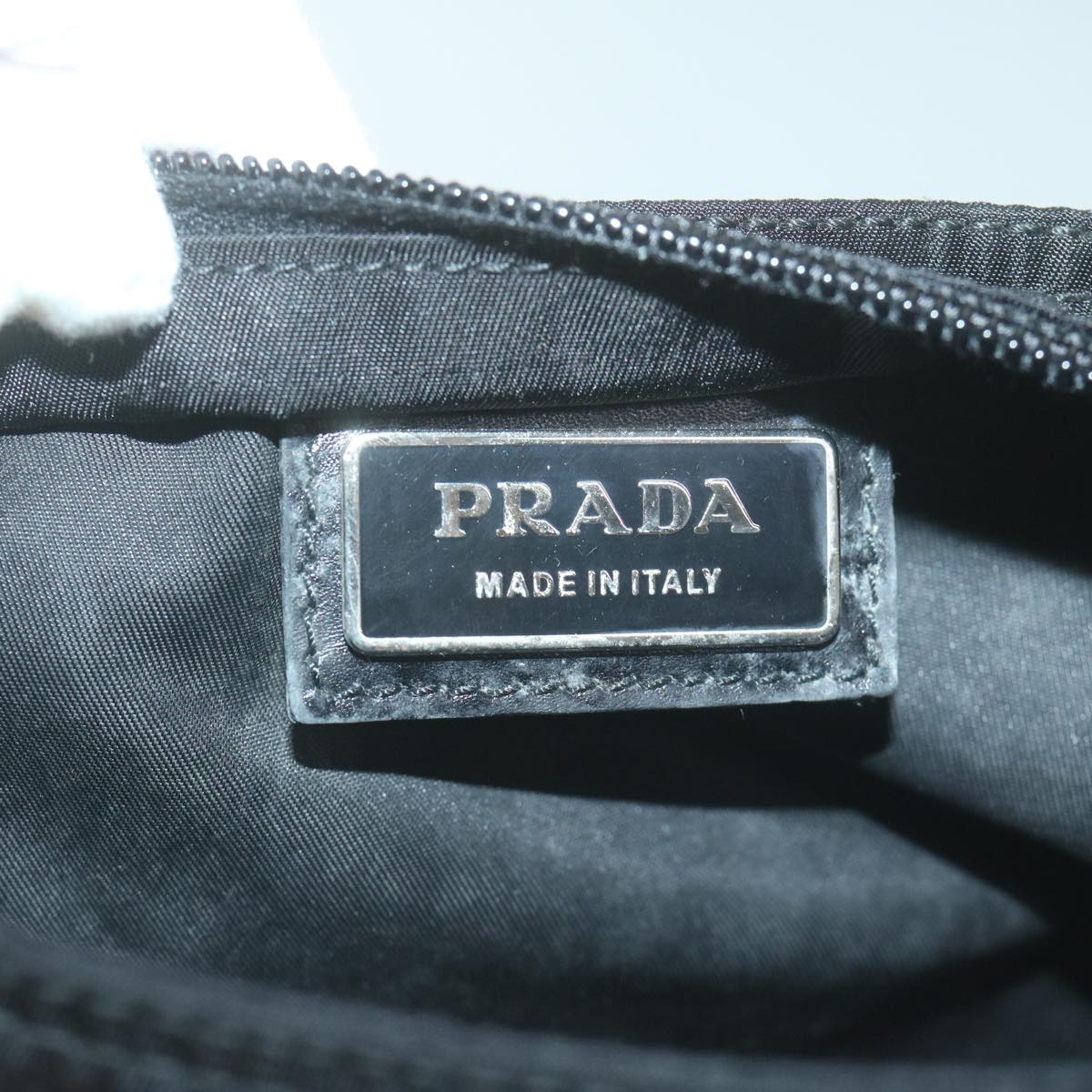 PRADA Shoulder Bag Nylon Black Auth 65298