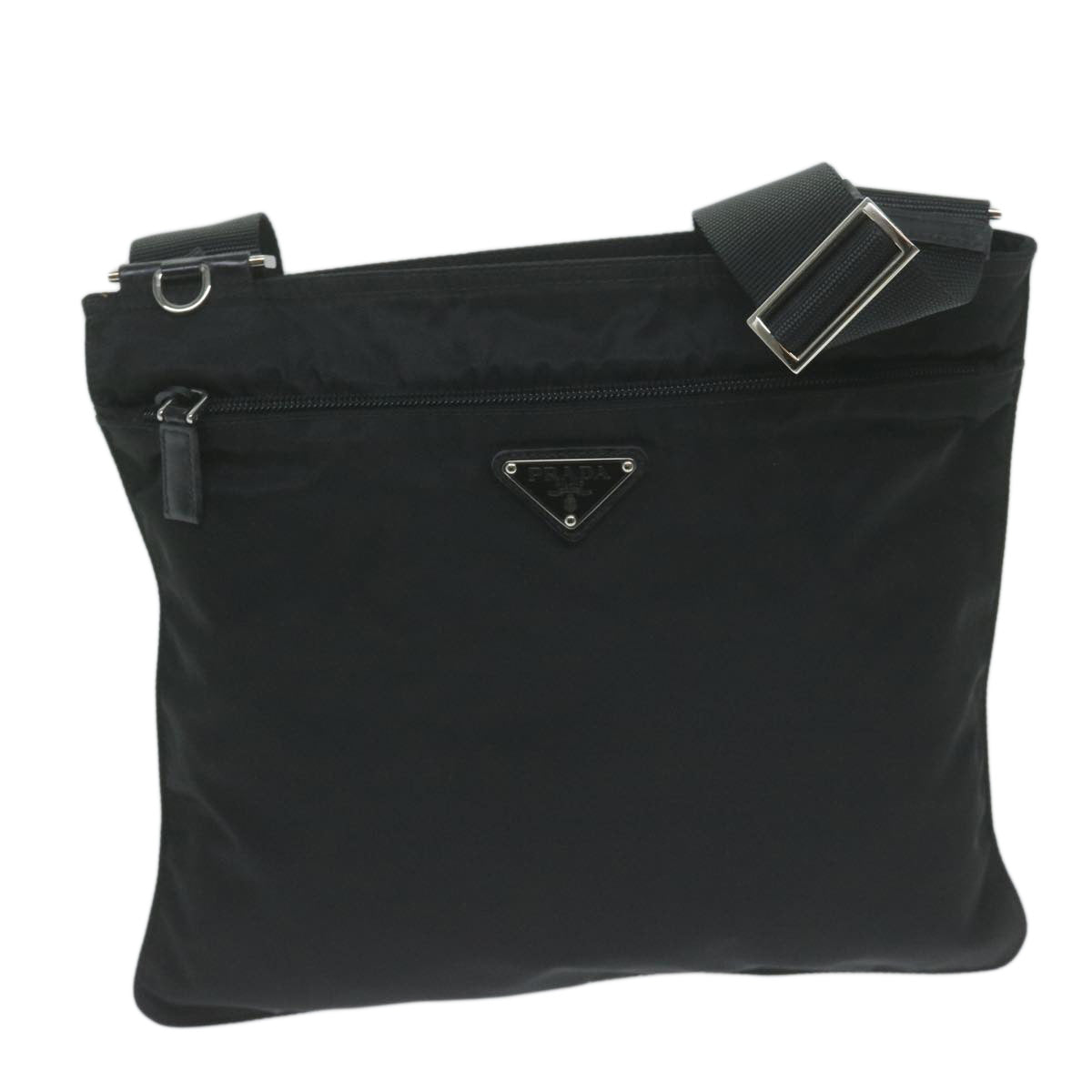 PRADA Shoulder Bag Nylon Black Auth 65298