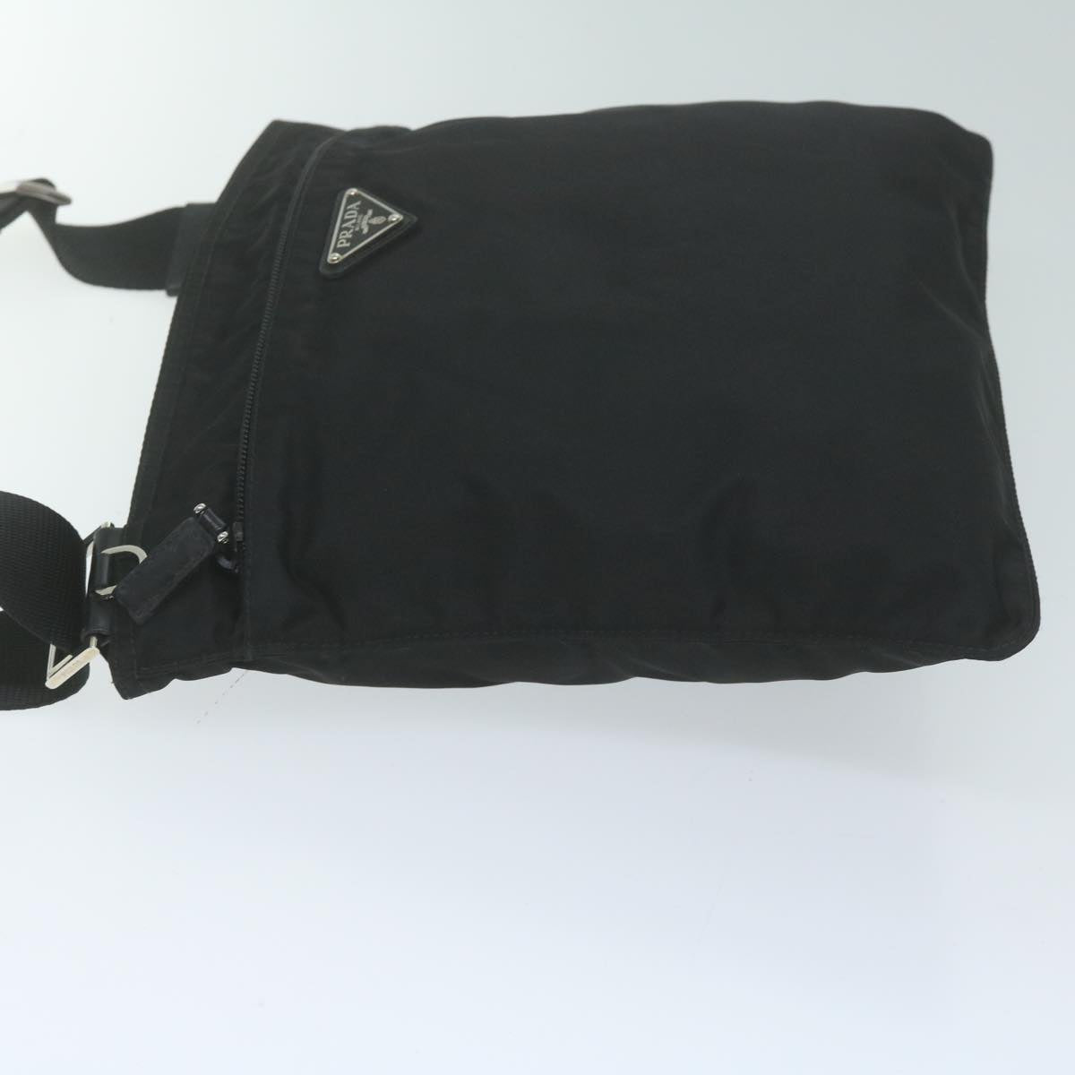 PRADA Shoulder Bag Nylon Black Auth 65298