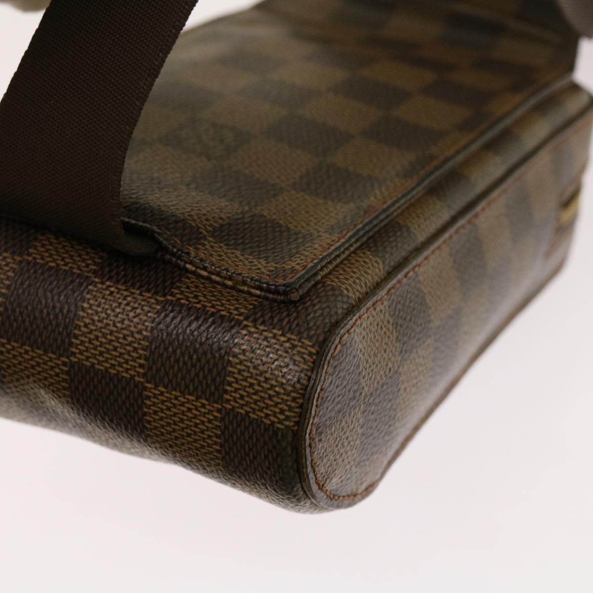 LOUIS VUITTON Damier Ebene Geronimos Shoulder Bag N51994 LV Auth 65344