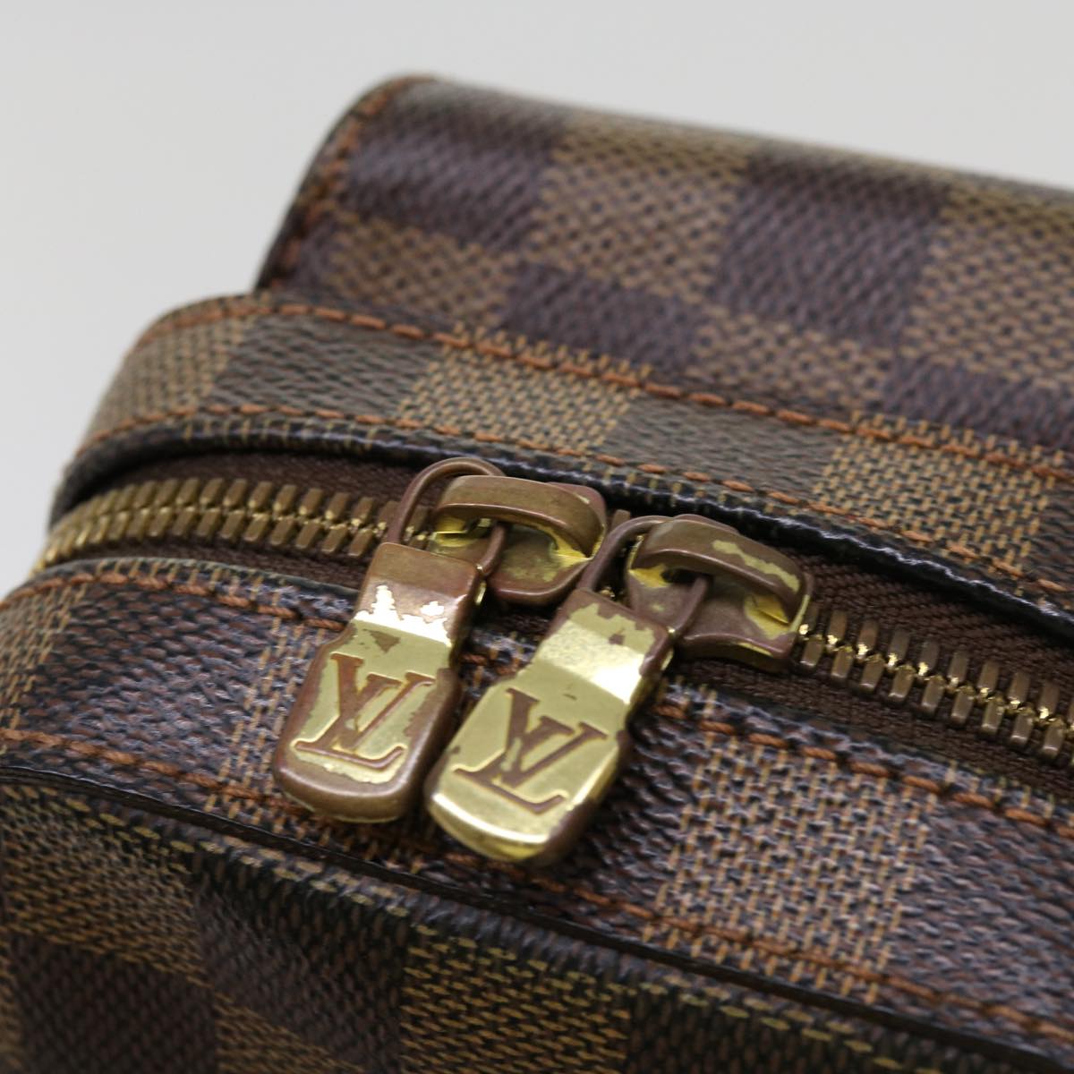 LOUIS VUITTON Damier Ebene Geronimos Shoulder Bag N51994 LV Auth 65344