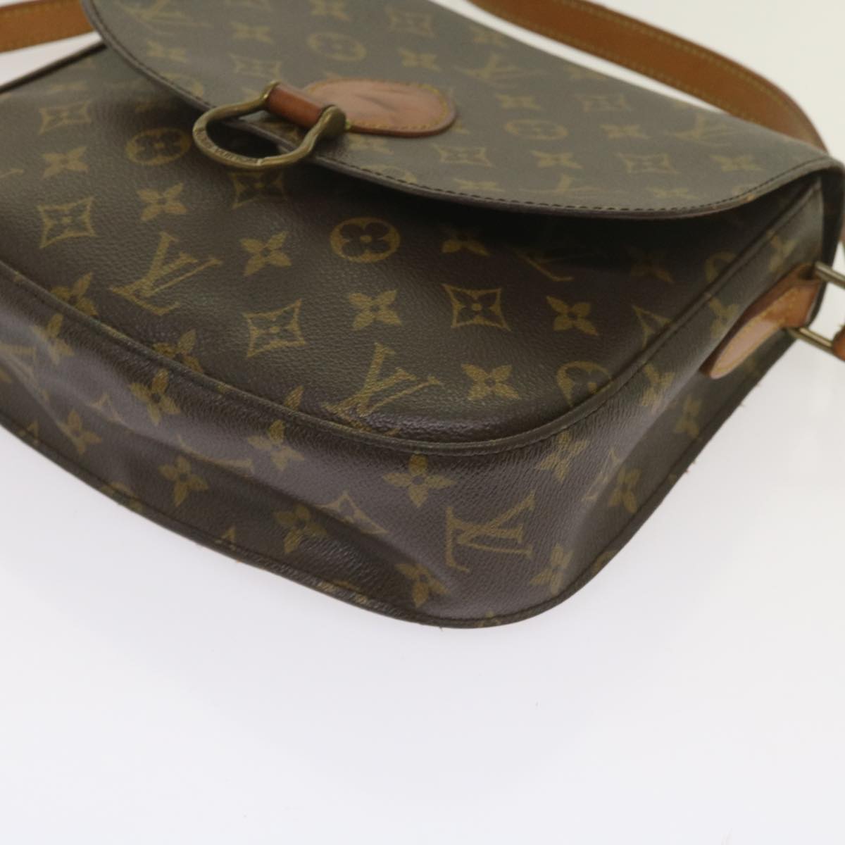 LOUIS VUITTON Monogram Saint Cloud GM Shoulder Bag M51242 LV Auth 65354