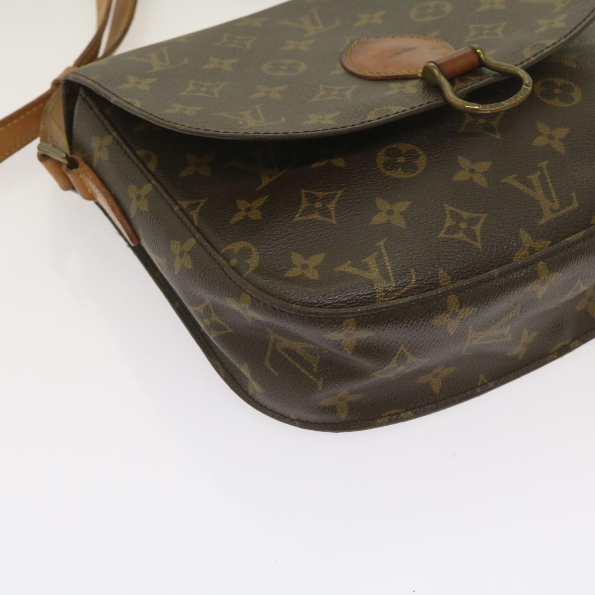 LOUIS VUITTON Monogram Saint Cloud GM Shoulder Bag M51242 LV Auth 65354