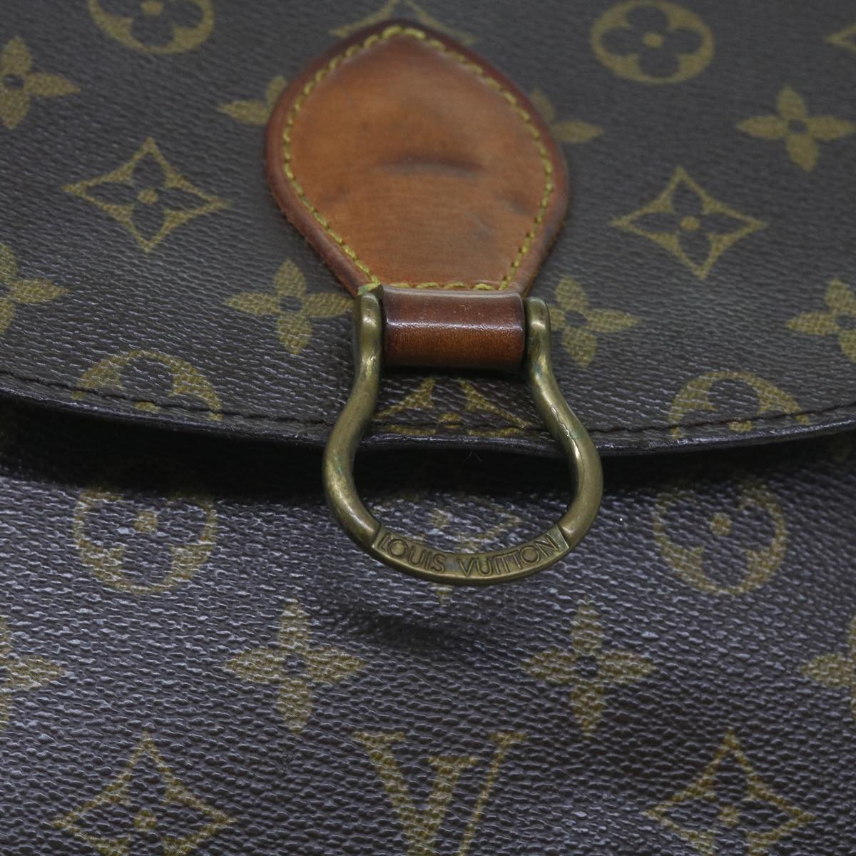 LOUIS VUITTON Monogram Saint Cloud GM Shoulder Bag M51242 LV Auth 65354