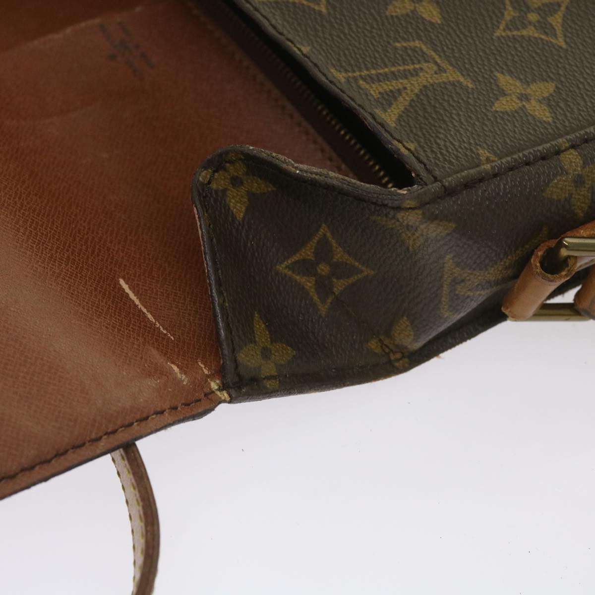 LOUIS VUITTON Monogram Saint Cloud GM Shoulder Bag M51242 LV Auth 65354