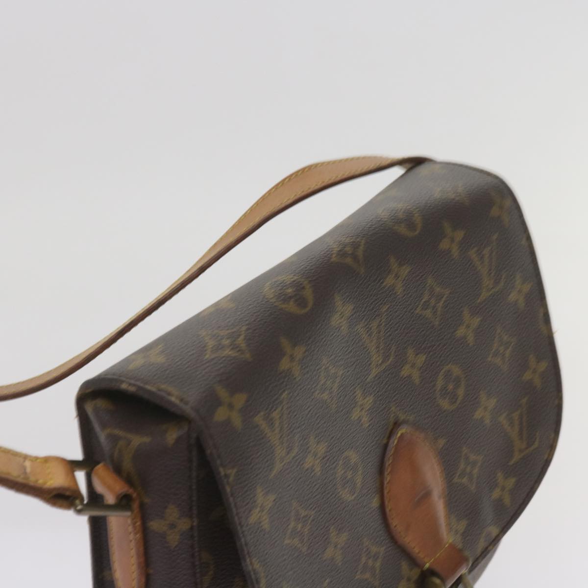 LOUIS VUITTON Monogram Saint Cloud GM Shoulder Bag M51242 LV Auth 65354