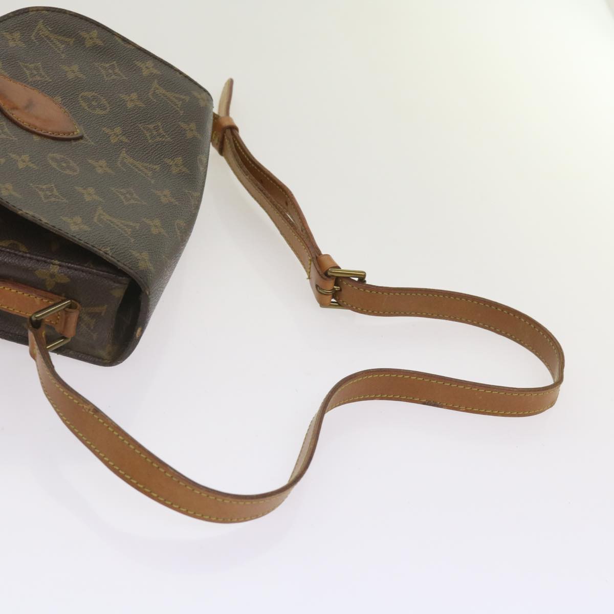 LOUIS VUITTON Monogram Saint Cloud GM Shoulder Bag M51242 LV Auth 65354