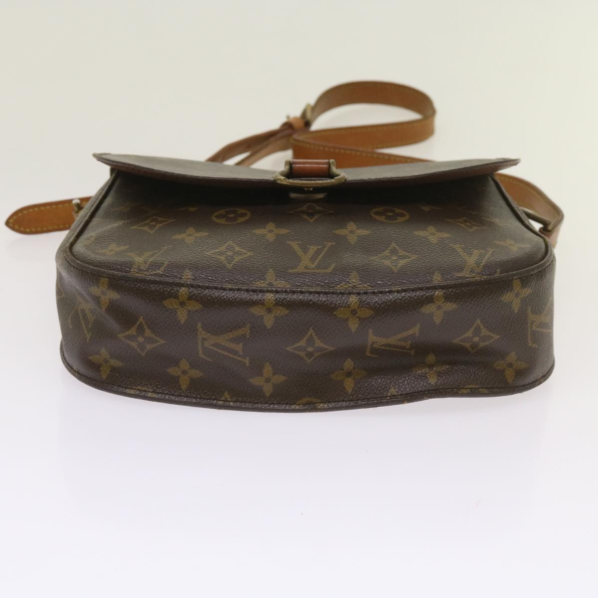 LOUIS VUITTON Monogram Saint Cloud GM Shoulder Bag M51242 LV Auth 65354