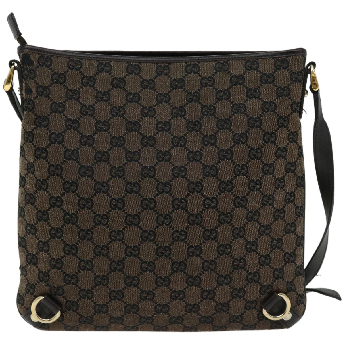 GUCCI GG Canvas Shoulder Bag outlet Brown Auth 65357 - 0