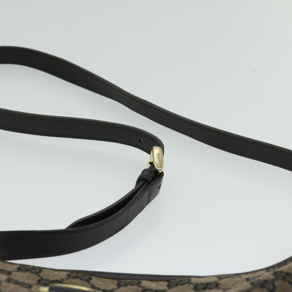 GUCCI GG Canvas Shoulder Bag outlet Brown Auth 65357