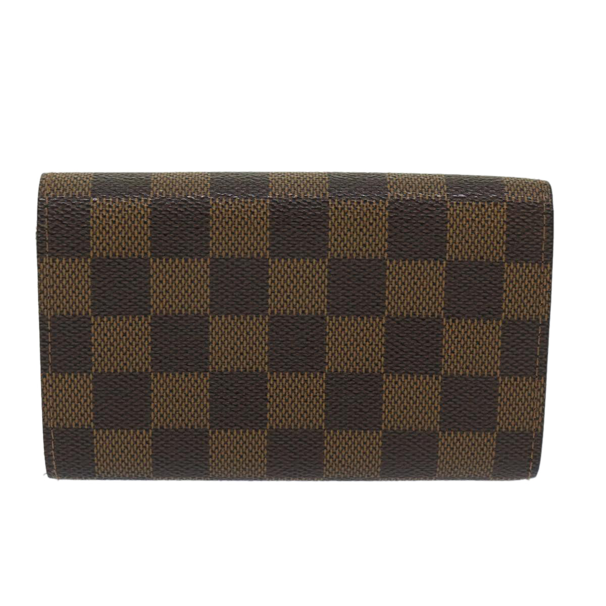 LOUIS VUITTON Damier Ebene PorteMonnaie Billets Tresor Wallet N61730 Auth 65360 - 0