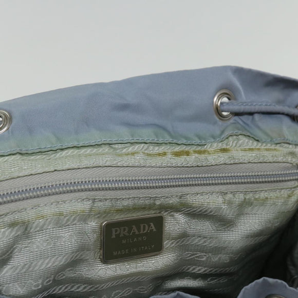 PRADA Backpack Nylon Light Blue Auth 65375