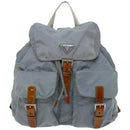 PRADA Backpack Nylon Light Blue Auth 65375-13