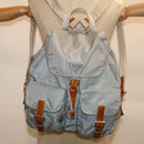 PRADA Backpack Nylon Light Blue Auth 65375-26