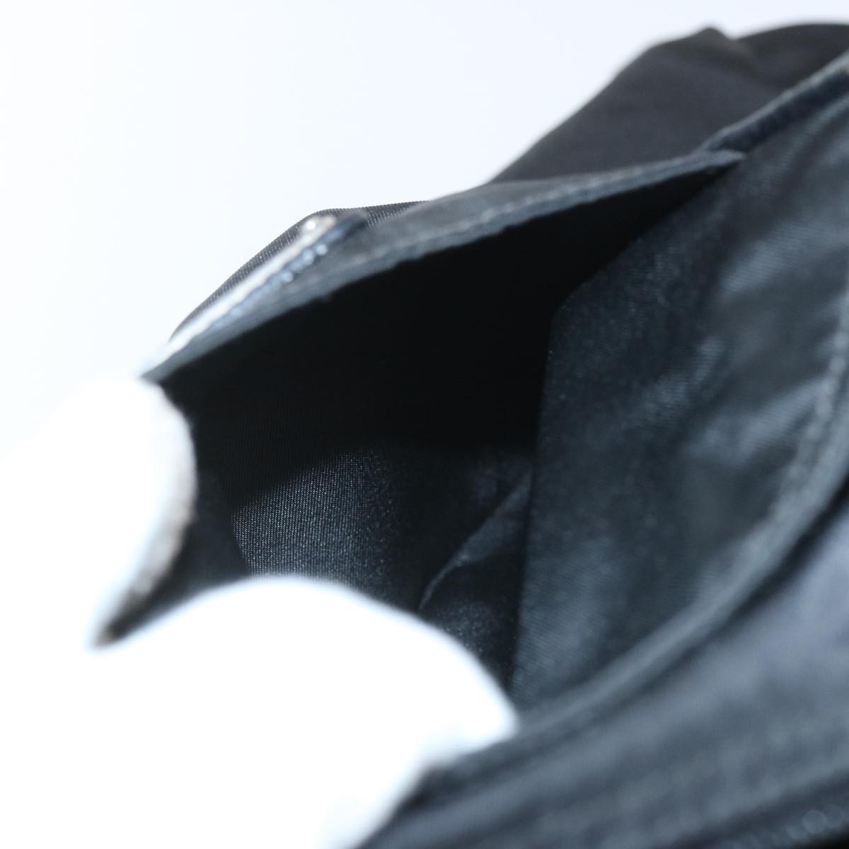 PRADA Tote Bag Nylon Black Auth 65377