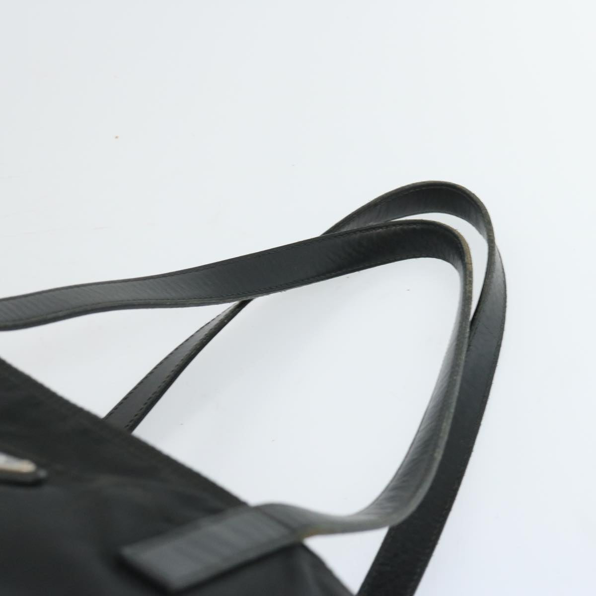 PRADA Tote Bag Nylon Black Auth 65377