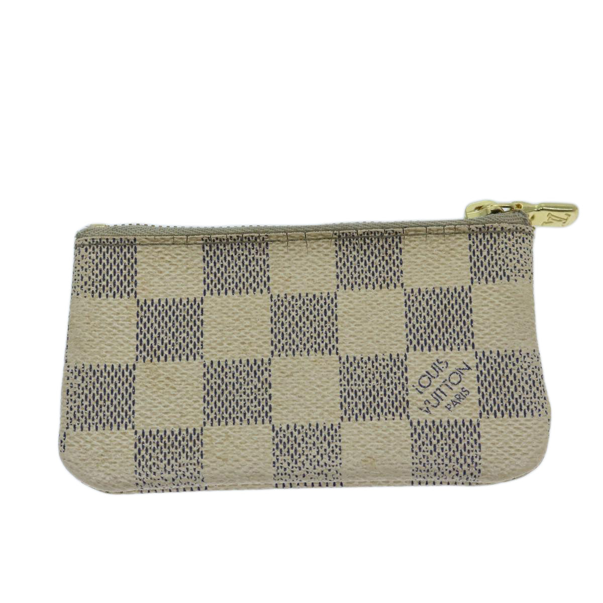 LOUIS VUITTON Damier Azur Pochette Cles Coin Purse N62659 LV Auth 65394 - 0