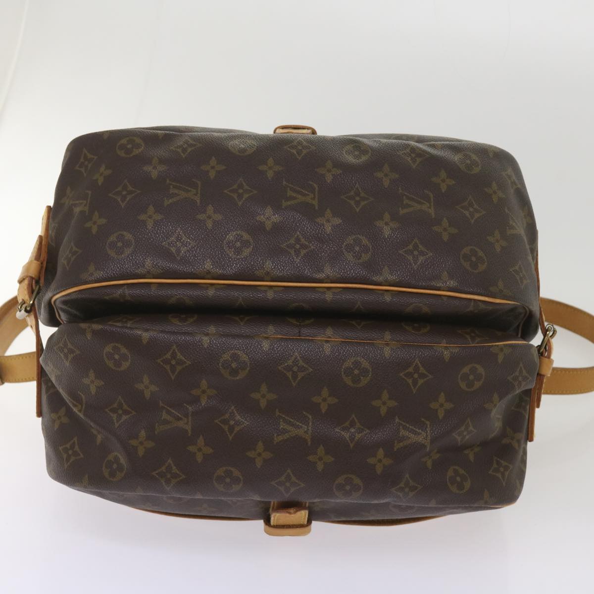 LOUIS VUITTON Monogram Saumur 35 Shoulder Bag M42254 LV Auth 65432