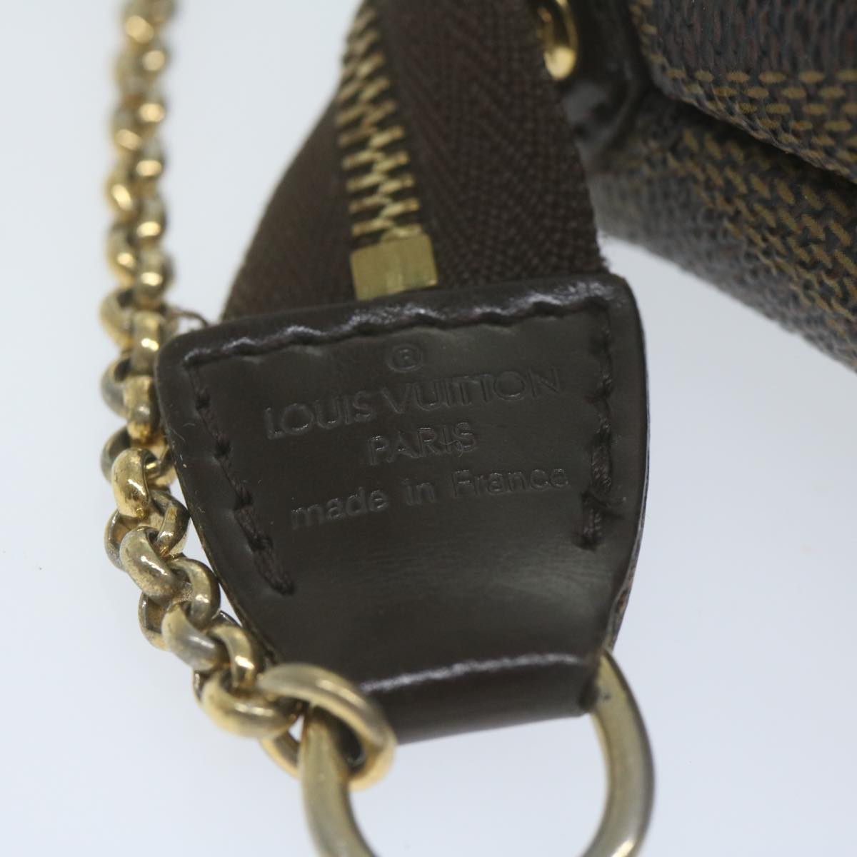 LOUIS VUITTON Damier Ebene Eva Shoulder Bag 2way N55213 LV Auth 65460