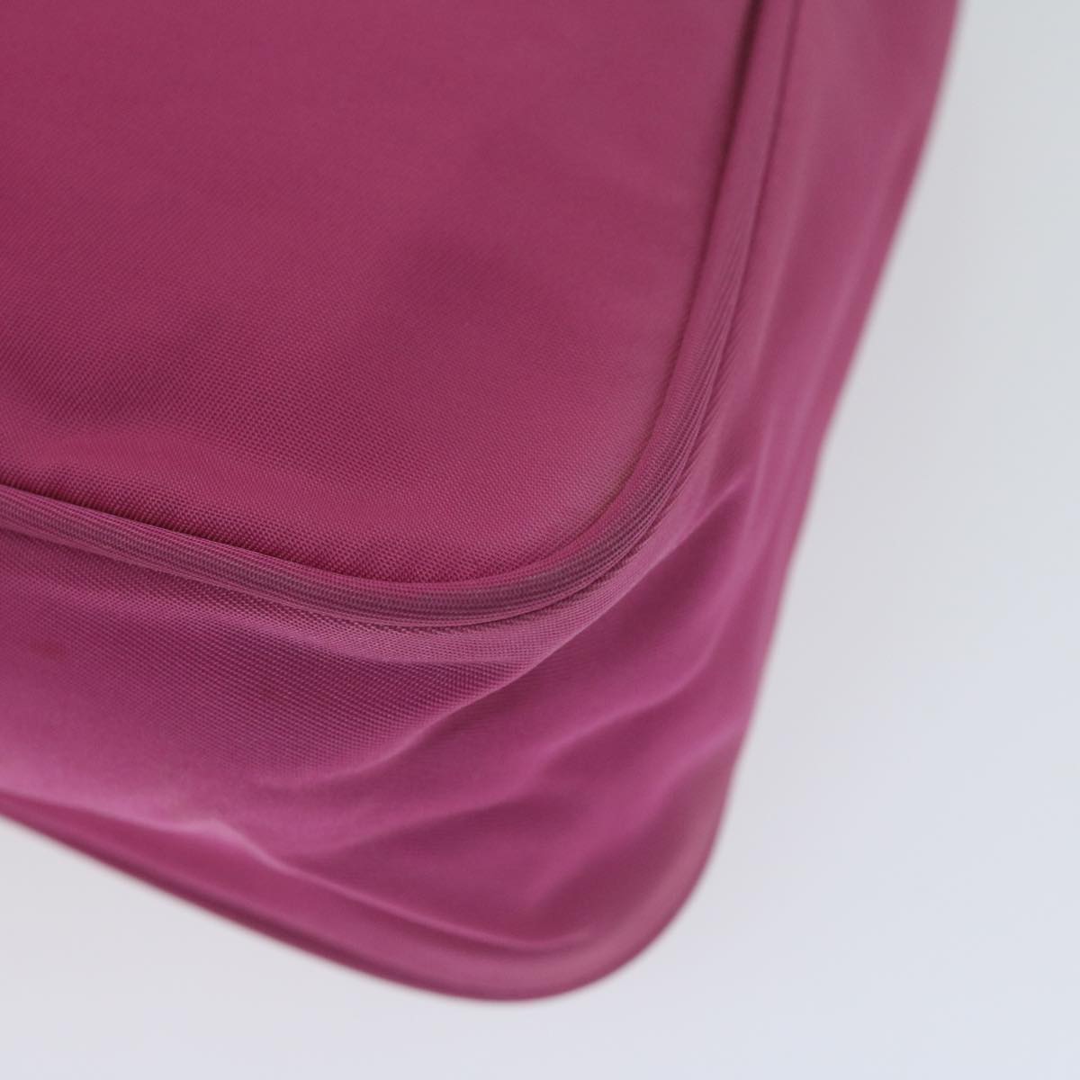 PRADA Hand Bag Nylon Pink Auth 65461