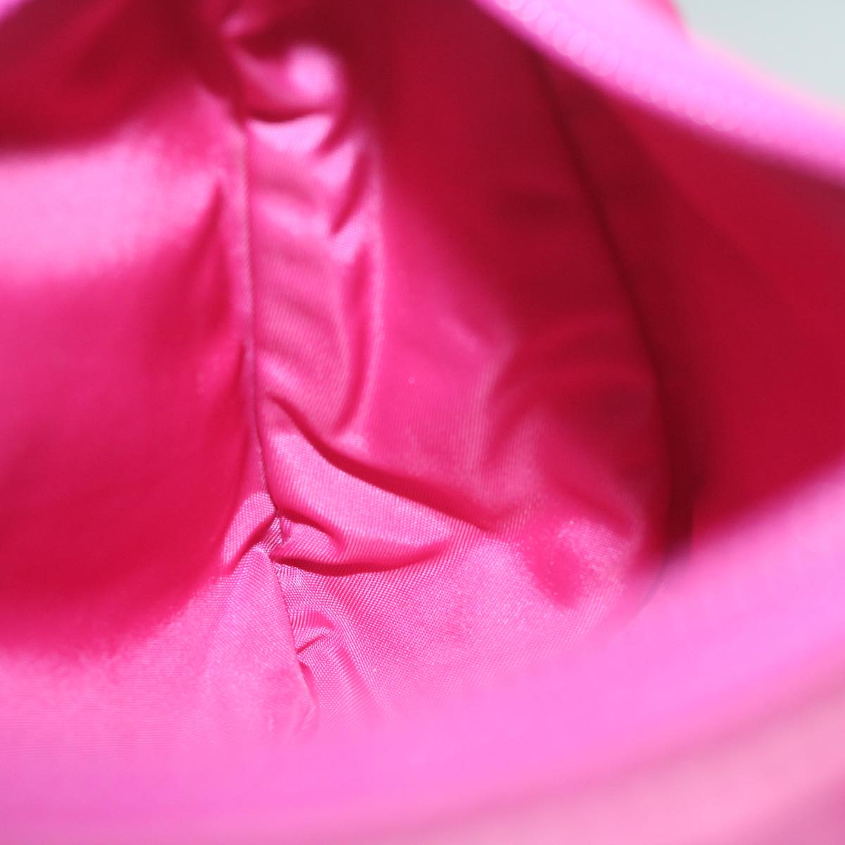PRADA Hand Bag Nylon Pink Auth 65461