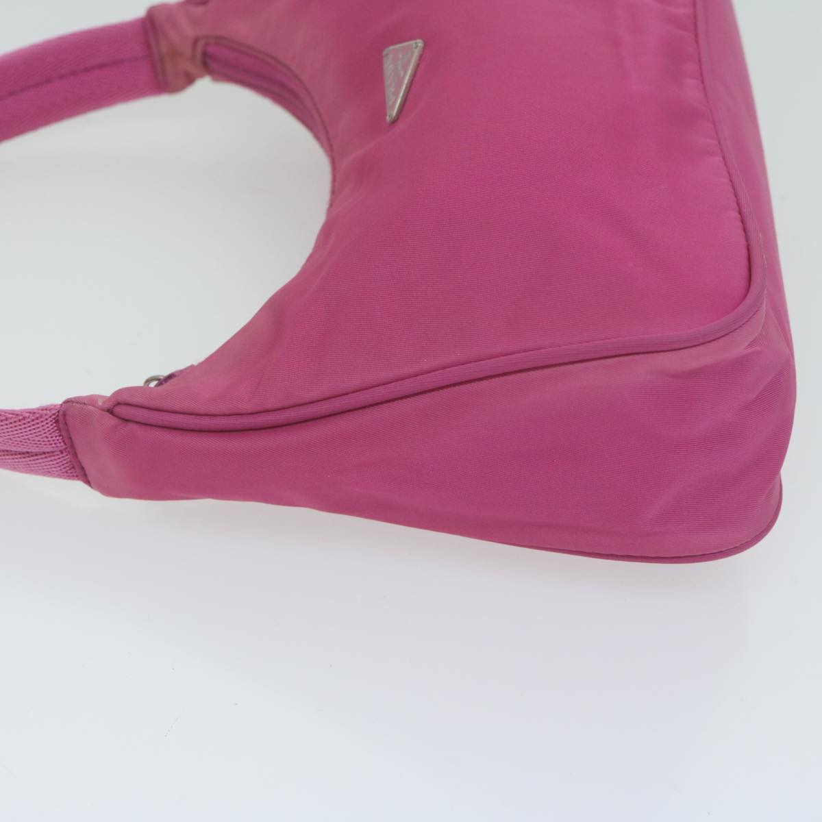 PRADA Hand Bag Nylon Pink Auth 65461