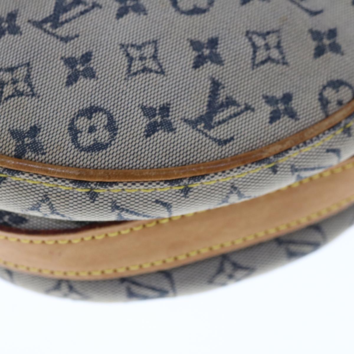 LOUIS VUITTON Monogram Mini Jeanne GM Shoulder Bag Blue M92000 LV Auth 65469