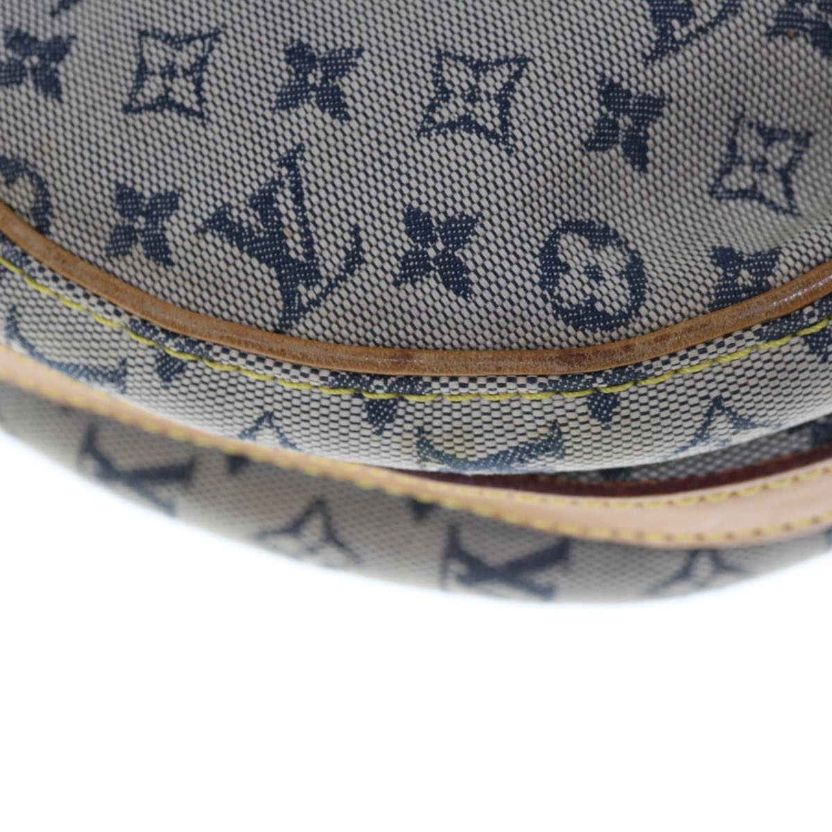 LOUIS VUITTON Monogram Mini Jeanne GM Shoulder Bag Blue M92000 LV Auth 65469