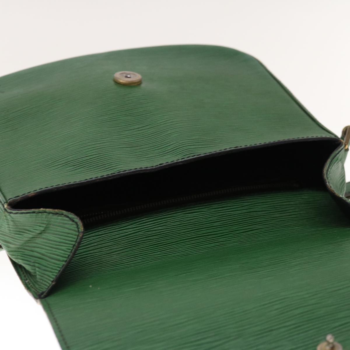 LOUIS VUITTON Epi Saint Cloud GM Shoulder Bag Green M52194 LV Auth 65470