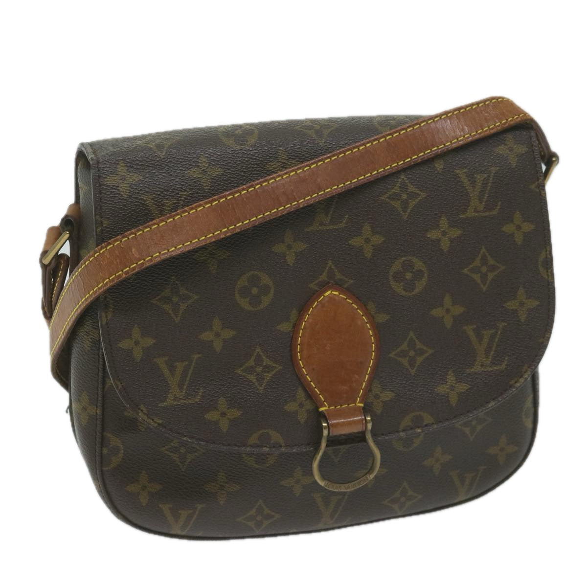 LOUIS VUITTON Monogram Saint Cloud GM Shoulder Bag M51242 LV Auth 65473