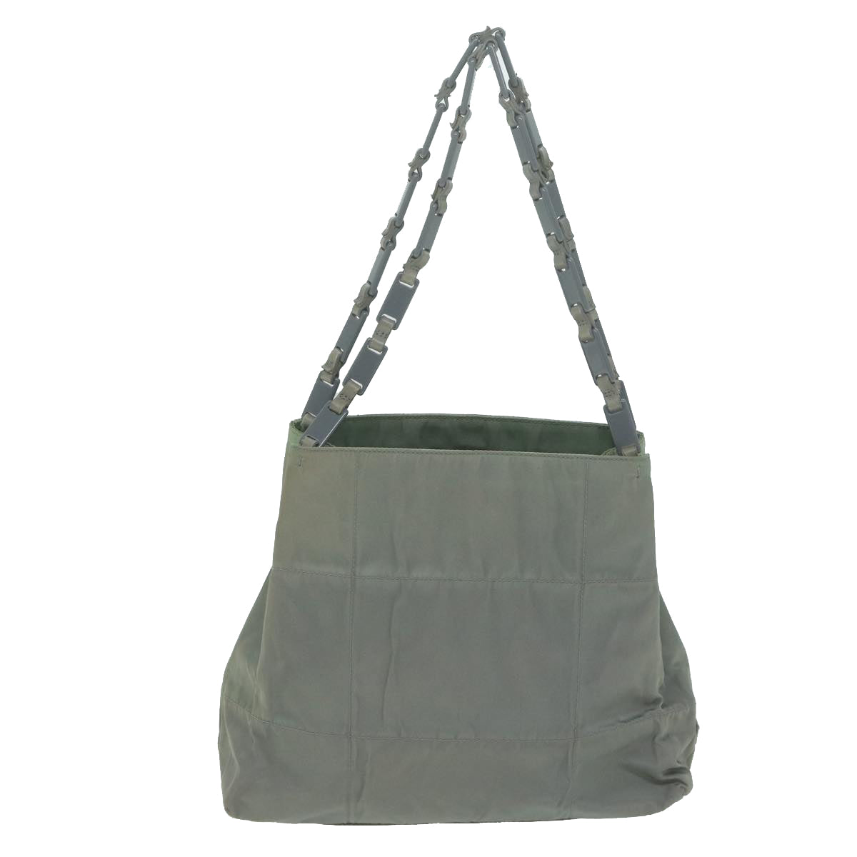PRADA Tote Bag Nylon Khaki Auth 65507 - 0