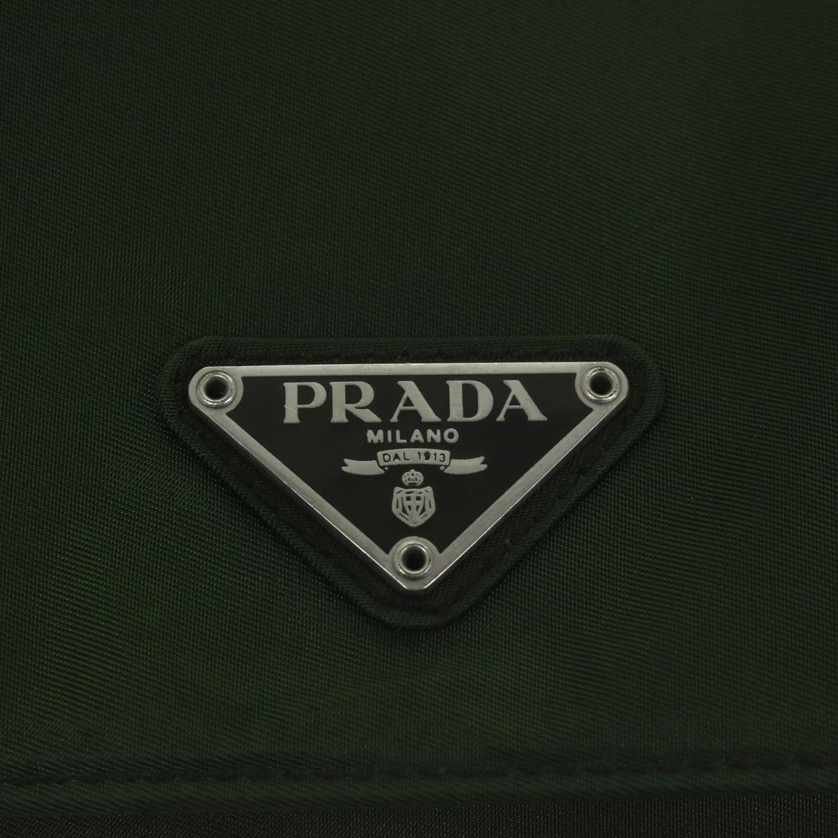 PRADA Shoulder Bag Nylon Khaki Auth 65511