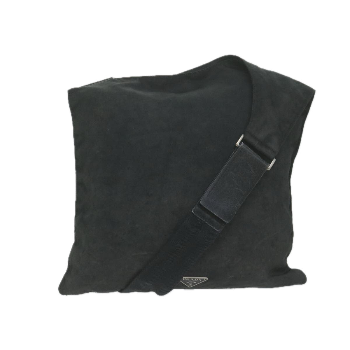 PRADA Shoulder Bag Nylon Black Auth 65513