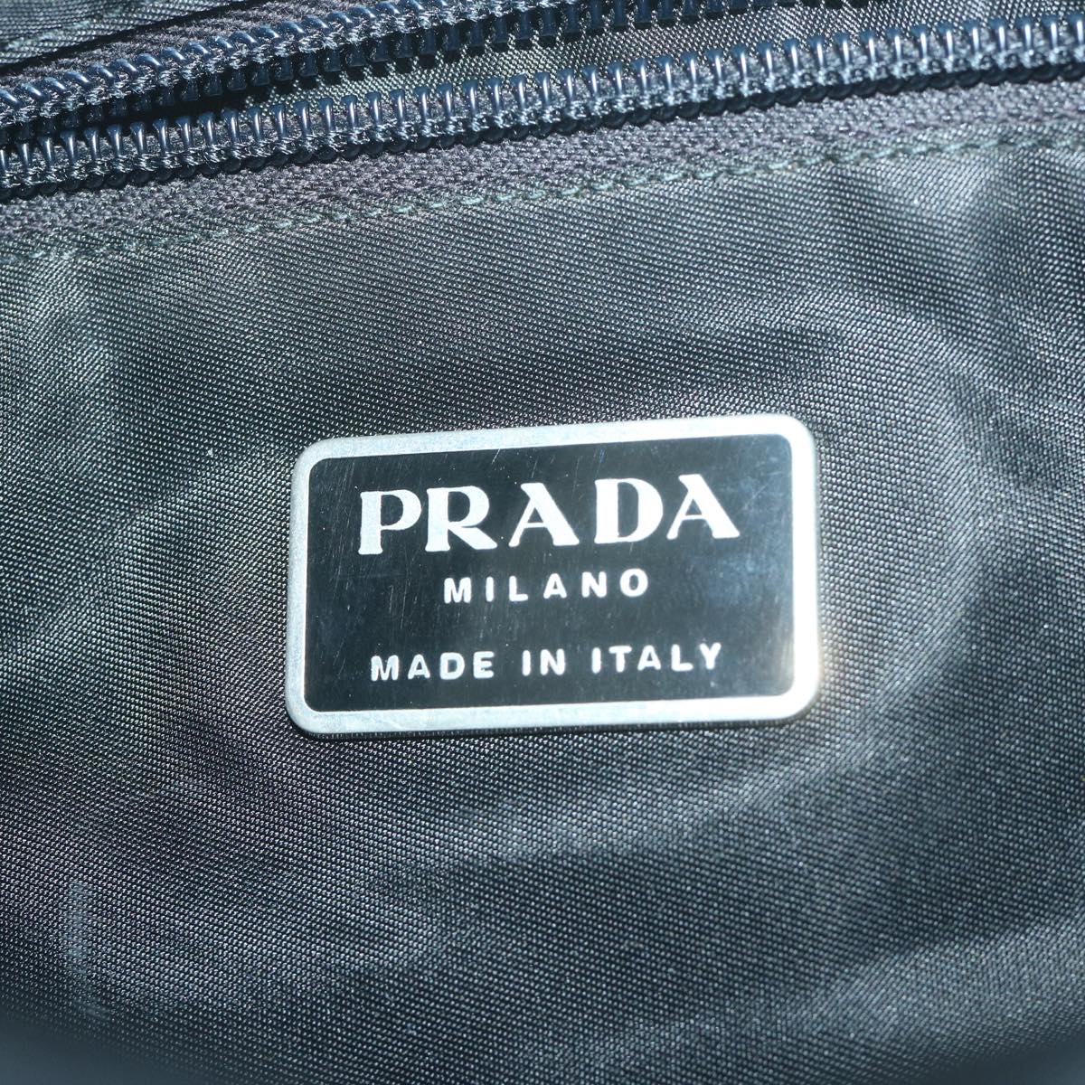 PRADA Shoulder Bag Nylon Black Auth 65513