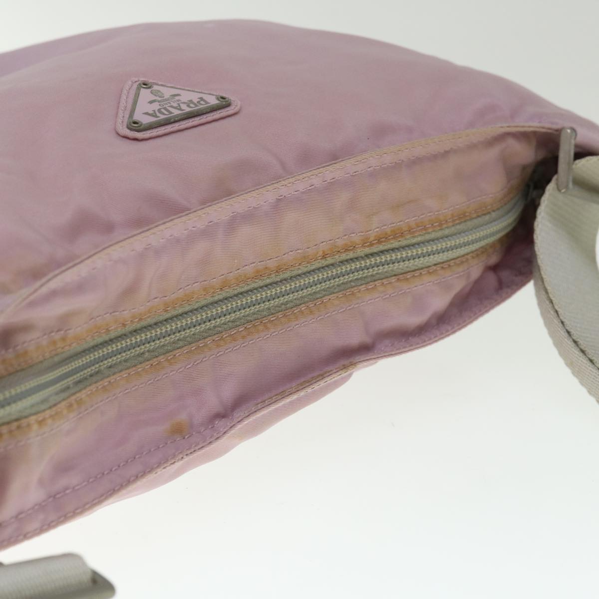 PRADA Shoulder Bag Nylon Pink Auth 65514