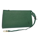 LOUIS VUITTON Epi Pochette Accessoires Pouch Green M52984 LV Auth 65519-1
