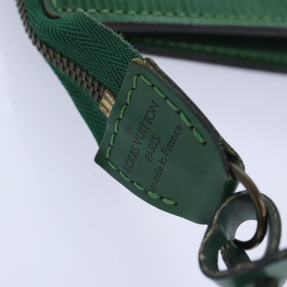 LOUIS VUITTON Epi Pochette Accessoires Pouch Green M52984 LV Auth 65519