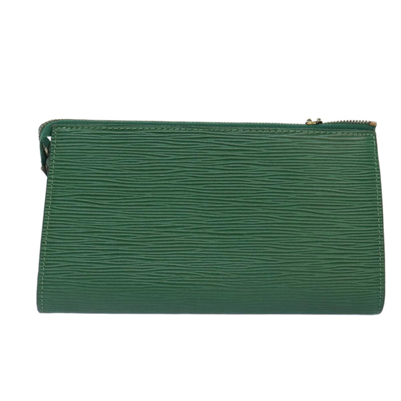 LOUIS VUITTON Epi Pochette Accessoires Pouch Green M52984 LV Auth 65519